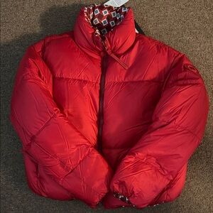 Canada Goose Red Puffer Reversible Jacket